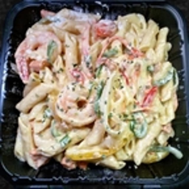 Shrimp & Salmon Pasta.